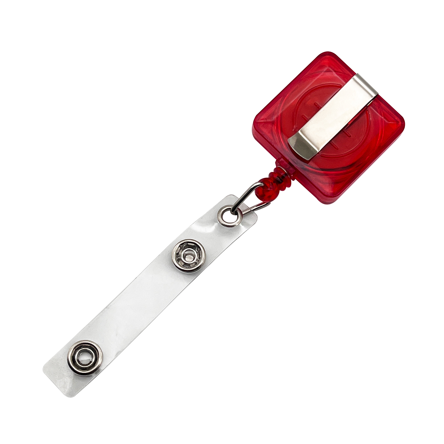 32mm square plastic custom Logo retractable medical badge reels nurse sublimation easy pull buckle badge holder reel